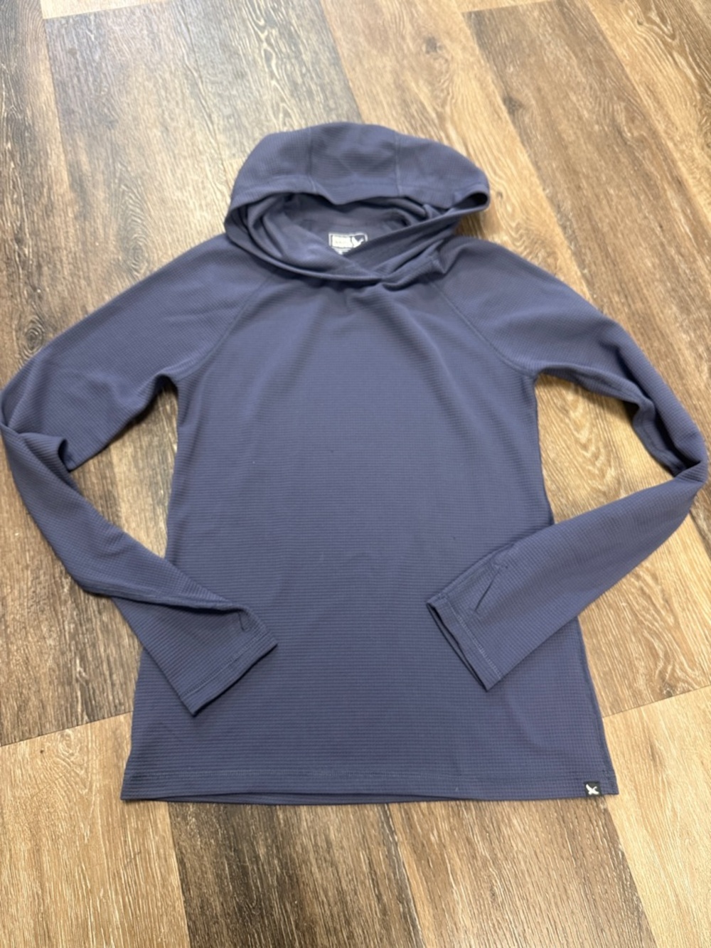 Eddie Bauer Waffle-Knit Hooded Pullover -